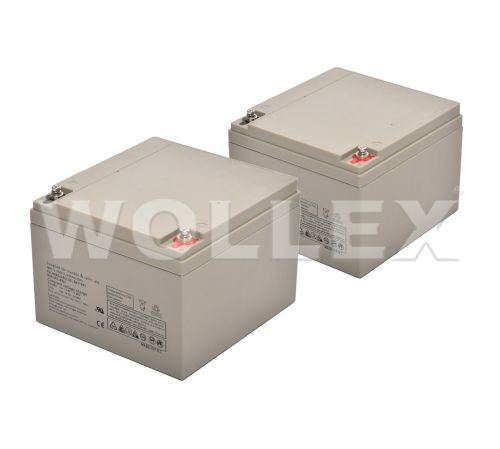 WOLLEX - 12000126 12V 26Ah Deep Cycle KURU Akü 2 adet