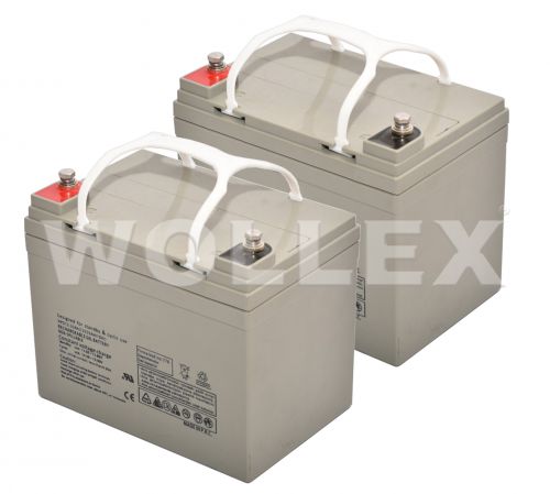 WOLLEX - 12000136 12V 36Ah Deep Cycle Jel Akü 2 adet