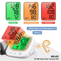 WOLLEX - KF-65B Koldan Ölçer Türkçe Konuşan Tansiyon Aleti 